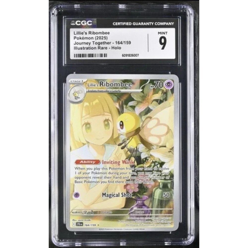 Lillie's Ribombee 164/159 Sv09: Journey Together Holo CGC Mint 9